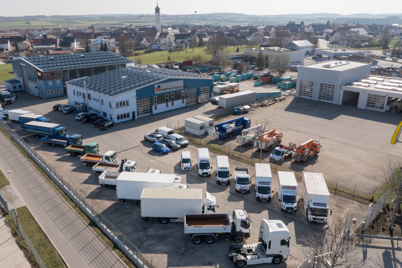 R. Metall & Truck Trading GmbH Firmengelände Luftaufnahme